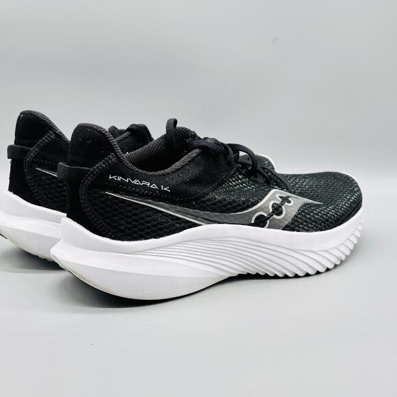 Saucony Shoes Womens 9.5 Black White Mesh Kinvara 14 Running Athletic Sneakers - Picture 7 of 10